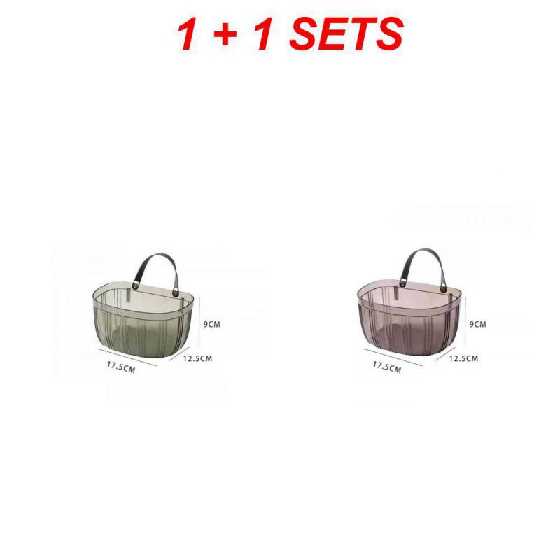 Onion Ginger And Garlic Storage Basket Kitchen Garlic Storage Basket No Punching Wall Hanging Spices Ginger Garlic Wall Storage