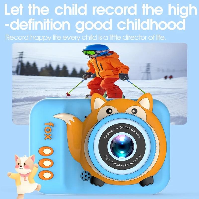 New Instant Children's Print Camera StrapLittle SLR Children's Camera Cartoon HD Dual Camera Digital Camera