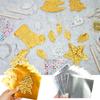 5/20Piece Gold Aluminum Foil Heavy Duty 5.9x5.9 Inch Embossed Aluminum Sheets Crafting Foil for Painting Engraving Mounting