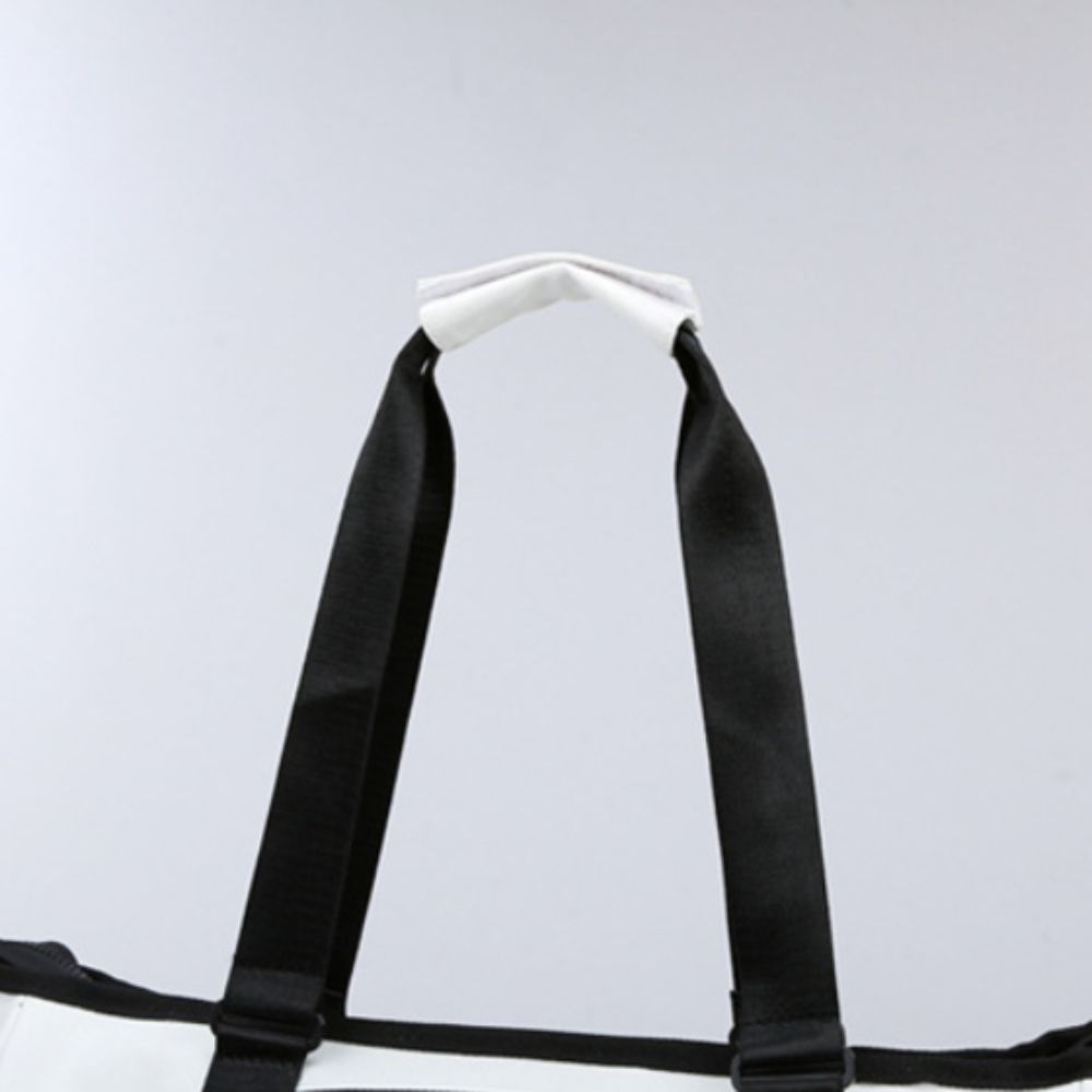 Large Capacity Tennis Racket Bag with Handle Adjustable Tennis Shoulder Bag Comfortable Straps Pure Color Sports Fitness Bag