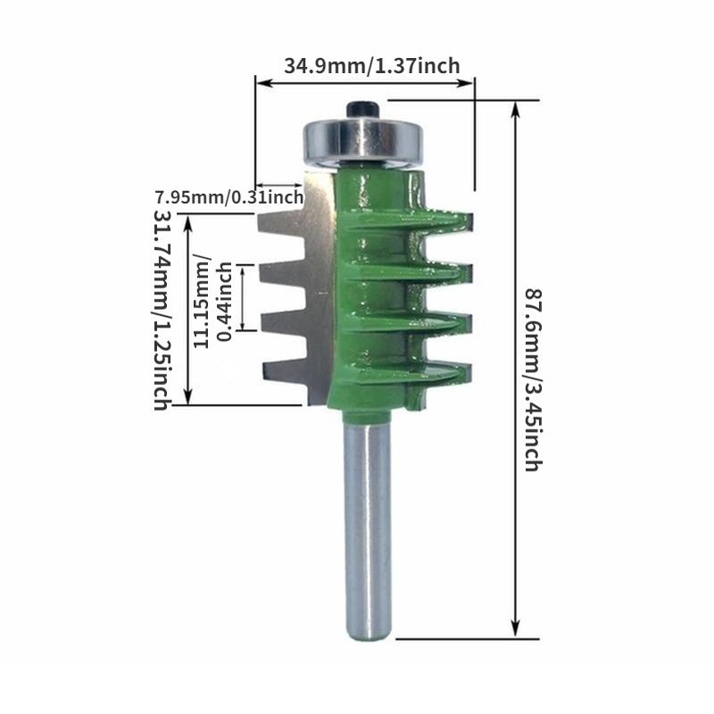 8mm Shank Router Bits Finger Joint Glue Cutter for Wood Tenon Woodwork Milling