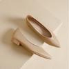New Women Shoes Genuine Leather Pumps Concise Pointed Toe High Heels Shoes Fashion Dress Shoes
