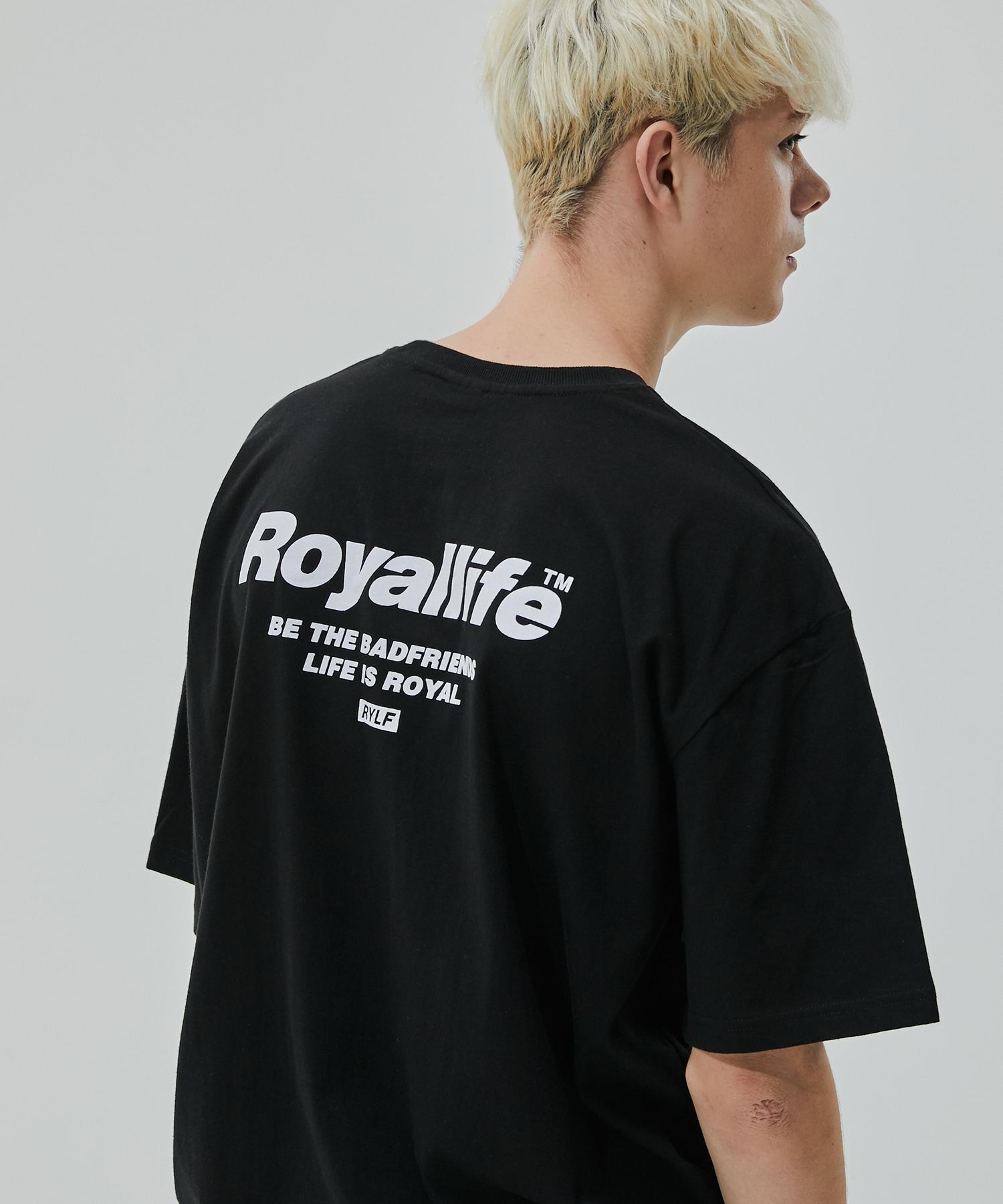 Royal Life Be The Friends Short Sleeve Tee (Rl701 Be The Friends Tee) - Black Black/L