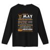 NEW LIMITED May Birthday S Born In Taurus T Shirt Vintage Washed Breathable Casual Graphic Top For Everyday Wear