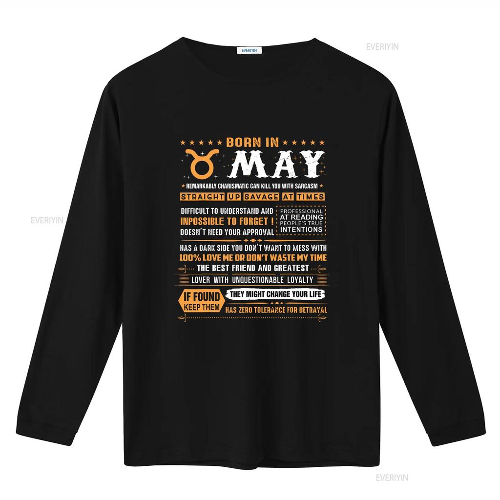 NEW LIMITED May Birthday S Born In Taurus T Shirt Vintage Washed Breathable Casual Graphic Top For Everyday Wear