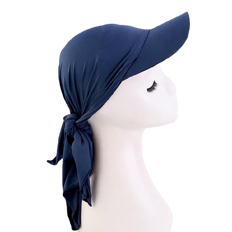 Self Tie Turban Baseball Caps for Girl Women Spring Camping Cycling Sunproof Hat