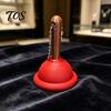 Toilet Plunger Clicker Mini Keychain, 3D Printed Finger Toy, Backpacks Handbag Purse Charm, Gag Gift Charm