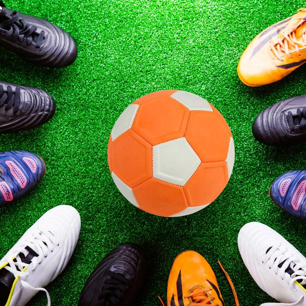 Soccer Ball with Twist Effect, Neon, Contoured, Curve, Sports, 5