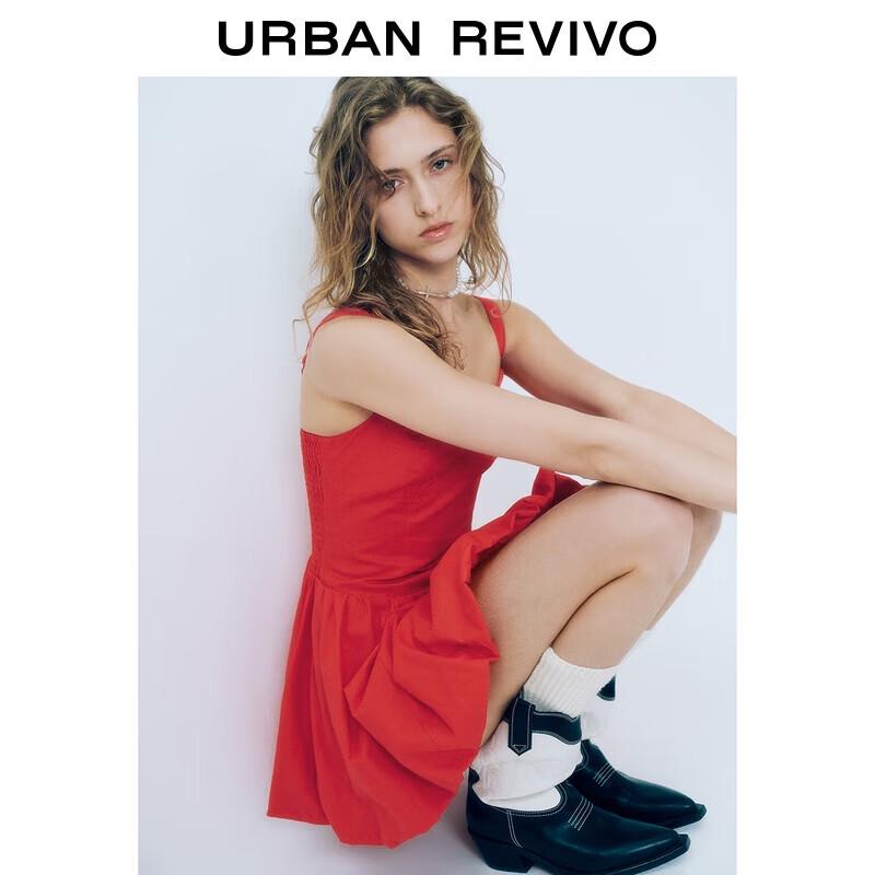 

UR Женское модное мини-платье с лепестковыми бретелями M