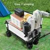 Campervan, Outdoor Foldable Cart, Travel Stall, Small Trailer, Camper, Trolley, Picnic, Folding Table New