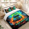 Custom Name Bedding Set 3 PiecesMonster Energy Print Duvet Cover + 2 Pillowcases Soft Bed Decor