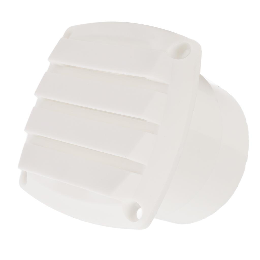 Round Boat Louver Marine Exhaust Air Plastic Vent Straight Through Hose Grille Shutter for Boats