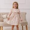Korean Ruffle Lace Floral Dress for Girls - Autumn 2026 Sweet Princess Style