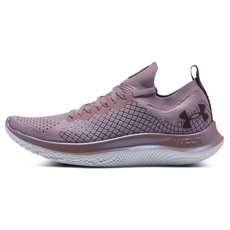Under Armour Flow Velociti SE Lightweight Fabric Synthetic Leather Low Top Training Running Shoes Women sneaker Gray Purple 3025711-604 36.5