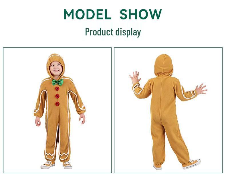 Kinder Skelett Ritter & Lebkuchenmann Cosplay Onesie