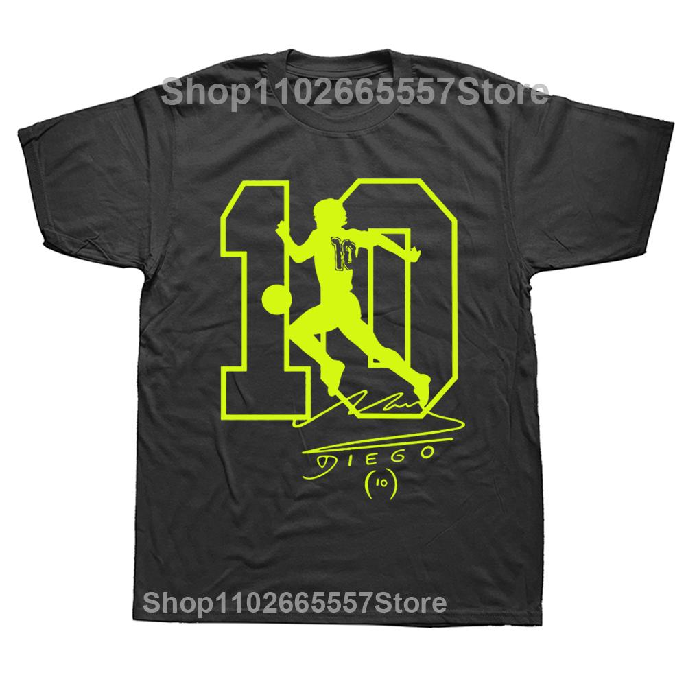 Men Diego Armando Maradona El Dies Argentina Pibe Uomo Bimbo Autografo Funny Casual T-Shirt Clothes T Shirt Men'S O-Neck Tee