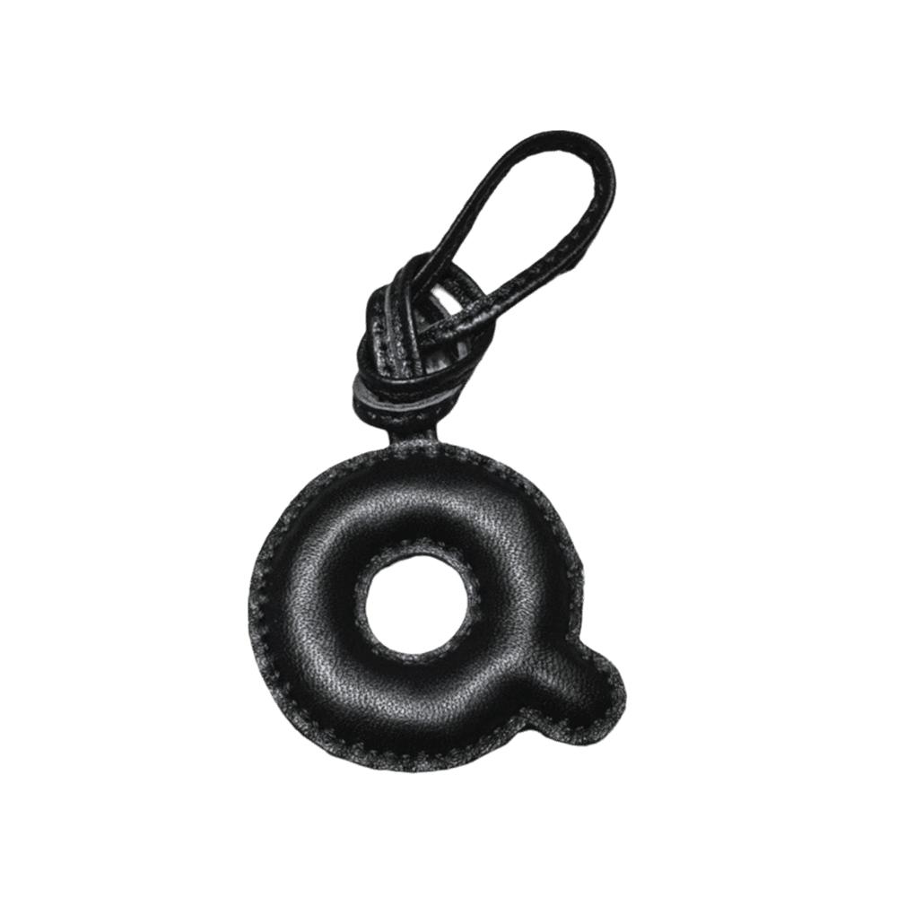 26 Initials Leather Alphabet Key Chain Genuine Sheepskin Car Pendant  Ladies