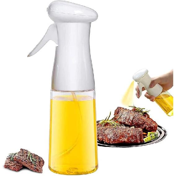 

GLYY Oil Sprayer for Cooking - 210ml Olive Dispenser Bottle Spray Mister Food Grade Portable Reusable Vinegar Spritzer Bottles Air Fryer, Kitchen, белый