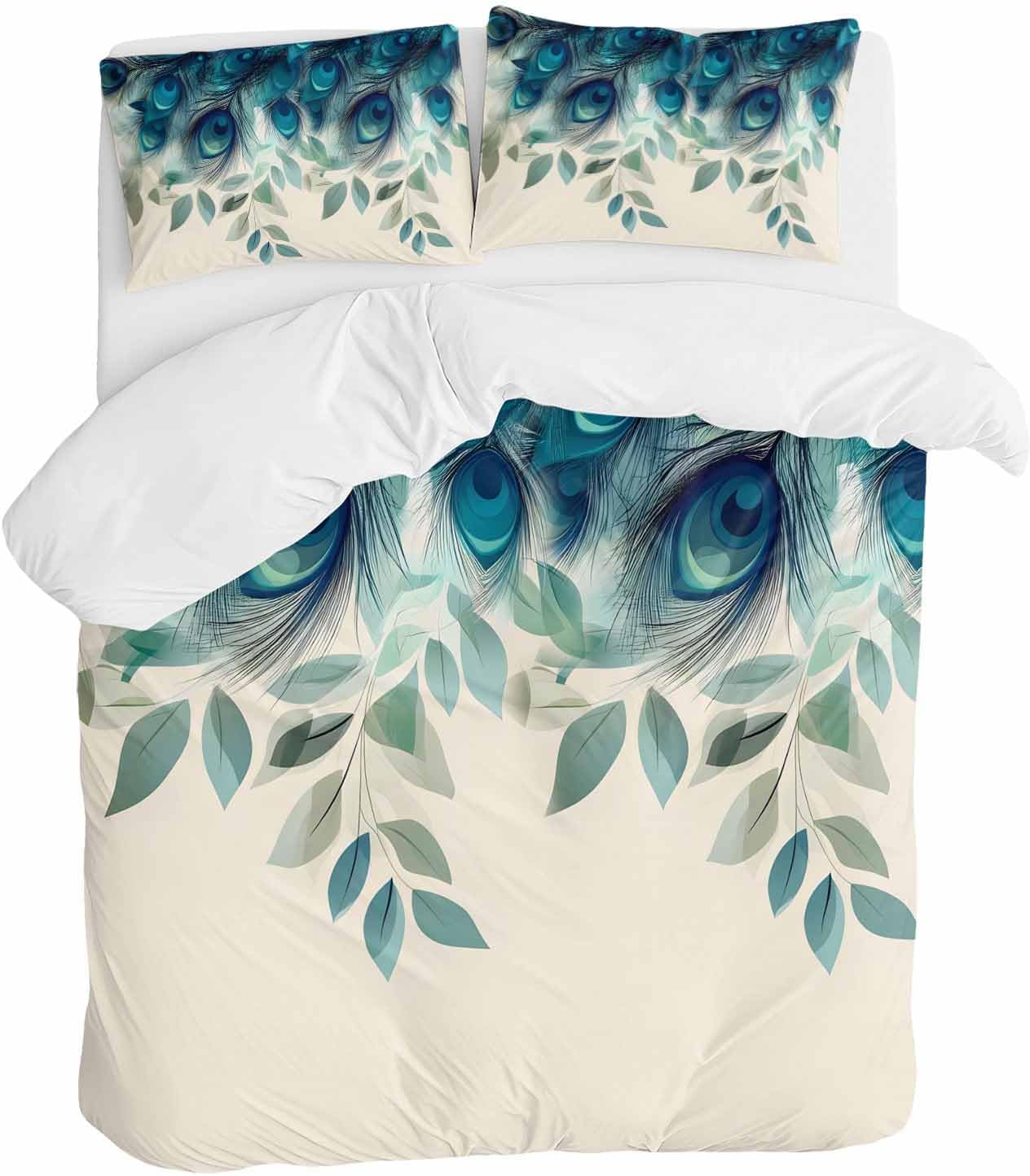 

Пір яна Постільна Білизна Комплект Богемний Стиль Абстрактний Геометричний Принт Набір Підковдр Мікрофібра Чохол для Ковдри Кінг Квін Для Дітей Дорослих EU Single(135x200cm)