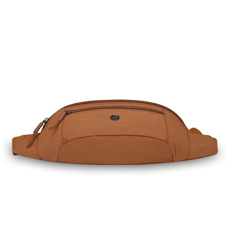 Solid Color Women's Chest Bag Nylon Lightweight Shoulder Crossbody Bag Outdoor Sports Cycling Mobile Phone Waist Bag
