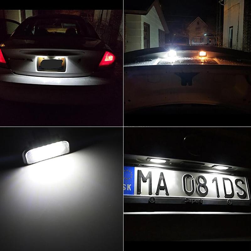 For Mercedes Benz C CLK Class W203 C209 W209 Canbus LED License Plate Lights Car Number Plate Lamps A2038200556, A2038200066