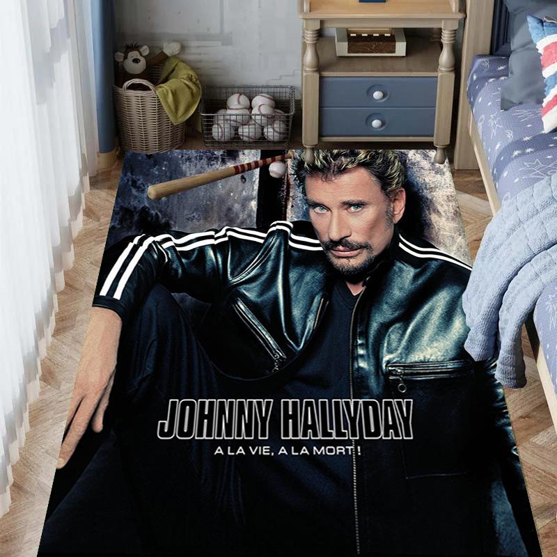 Johnny Hallyday: Life Death carpet Suitable for all seasons floor mats Dormitory decoration Protective pad Fashion