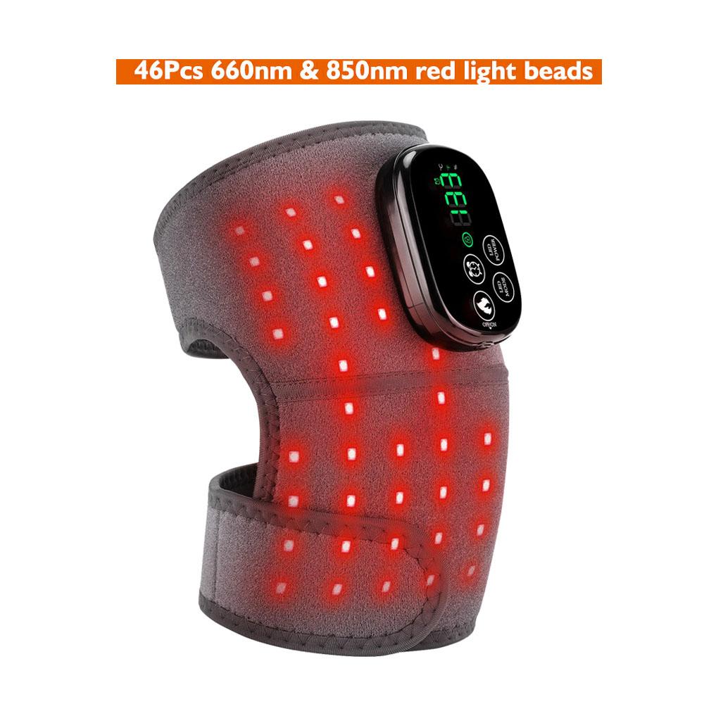 

Многофункциональный светодиодный массажер для колена 650 нм и 850 нм красный свет нагревательный вибрационный массаж электрический инфракрасный наколенник фиксатор для суставов ног