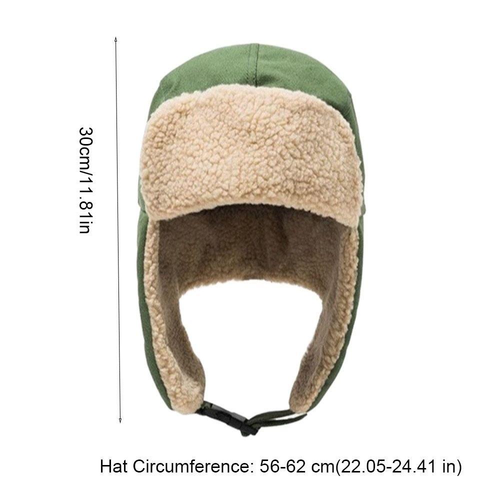 Fashion Fleece Ear Protective Hat Windproof Keep Warm Winter Hat Korean Style Thickened Earflap Hat Men