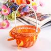 Decorative Round Small Flower Basket Hand-woven Flower Basket  Children