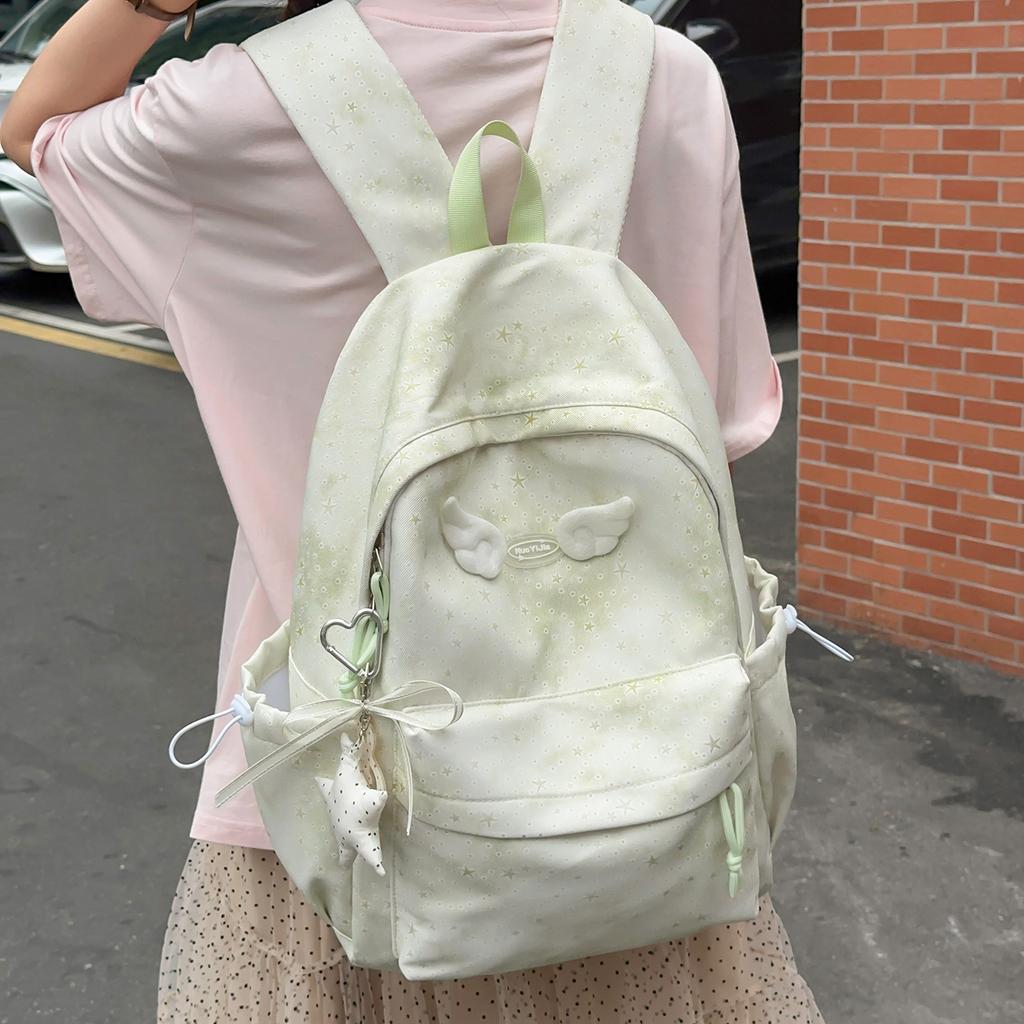 Schoolbag Fashion Colorful Tie-Dye Backpack Large Capacity Versatile Youth Campus Backpack Junior High School Student School Bag Wholesale