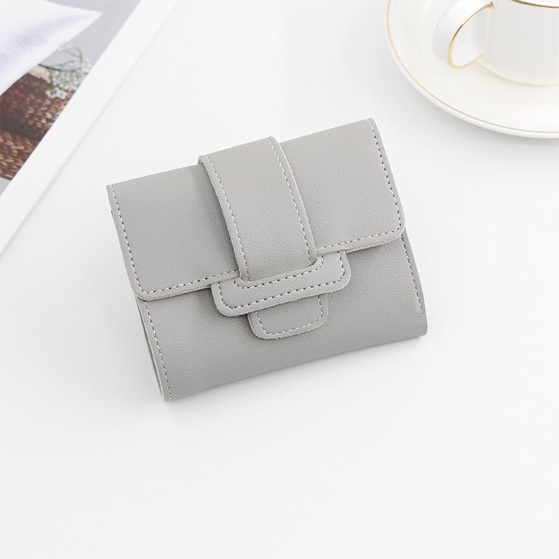 Korean Style Women's Tri-fold Candy Color Wallet & Coin Purse