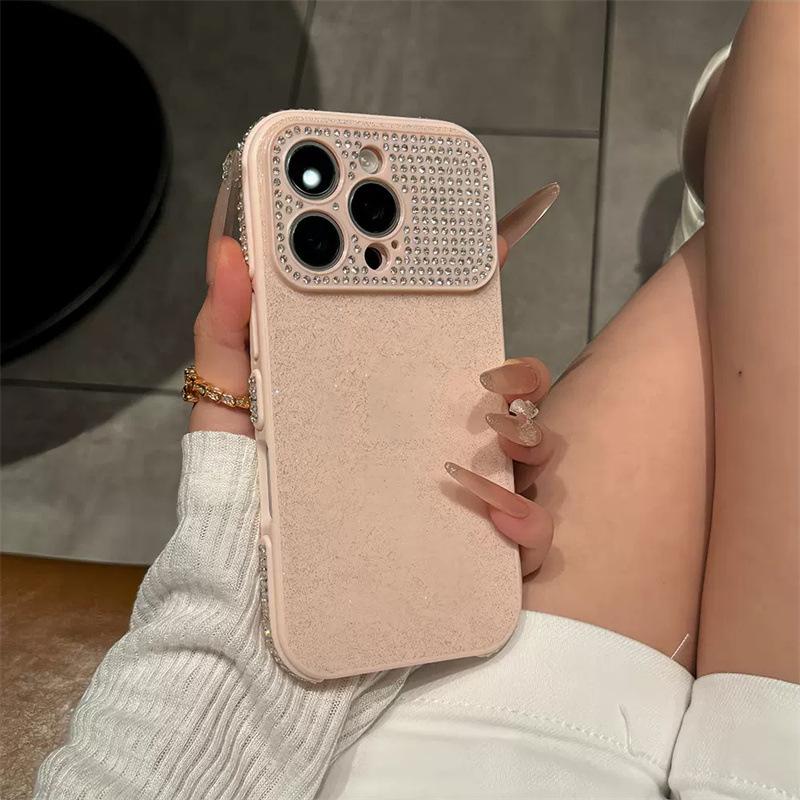 Premium Glitter Window Phone Case for iPhone 17 Pro with Full Diamond Lens Cover
