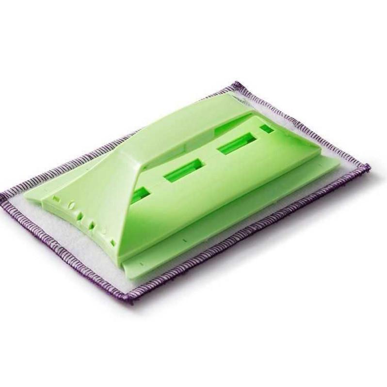 

Большая щетка для чистки щелей из стекла для окон, столов, углублений, многоцелевая щетка-швабра, домашний инструмент зелёный