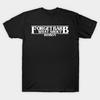 Men Black Print T-shirt Forget Barb What About Bob No-Cut Transfer Paper Print Cotton Tshirt