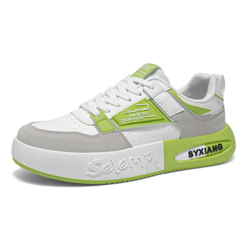 Men's shoes leather waterproof and non-slip little white shoes men's Korean version trendy versatile platform sports shoes casual Hong Kong style dad