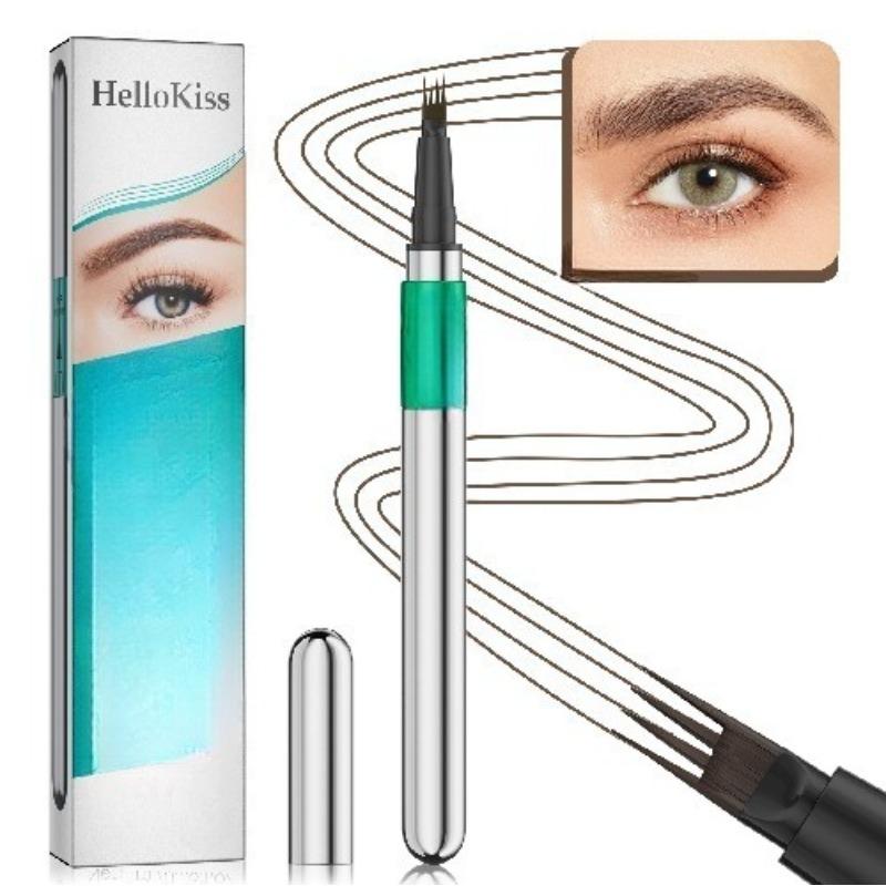 Four-pronged Liquid Eyebrow Pencil Four-tip Forked Liquid Eyebrow Pencil Four-prong Waterproof Sweat-proof and Less Likely To Smudge Eyebrow Pencil
