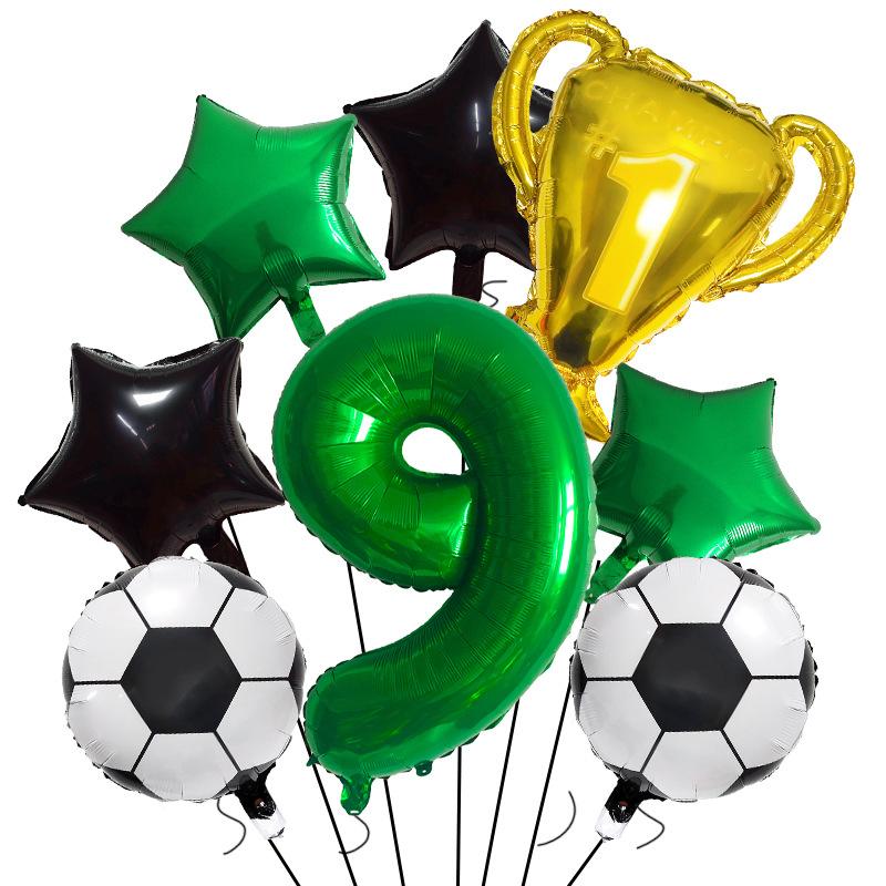 Football Champion Trophy Balloon Set World Cup Themed Party Decoration Children'S Birthday Party Photo