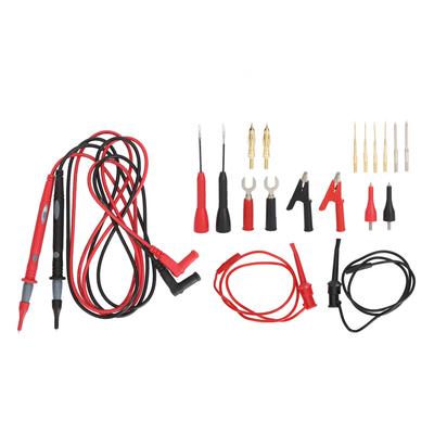 20Pcs Multimeter Test Cable Crocodile Clip Needle Probe Connecting Cable Test Hook 1000V