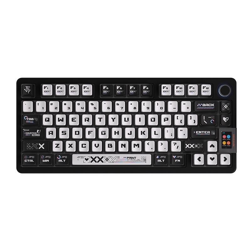 Four-Sided Translucent Color Keycaps for Customized Mechanical Keyboard