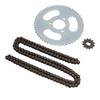 25H Kettenradsatz Stahl 55Z Hinterradritzel 12Z Vorderradritzel mit 146 Gliedern Antriebskette für 47CC 49CC Mini-Motorrad ATV Bike