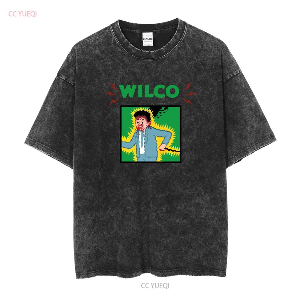 T-shirt Wilco Tour Band Rare Pour Fan Coton Toutes Tailles S à 5XL Basique Vintage Lavé Étiré Streetwear Homme Mode Polyvalent
