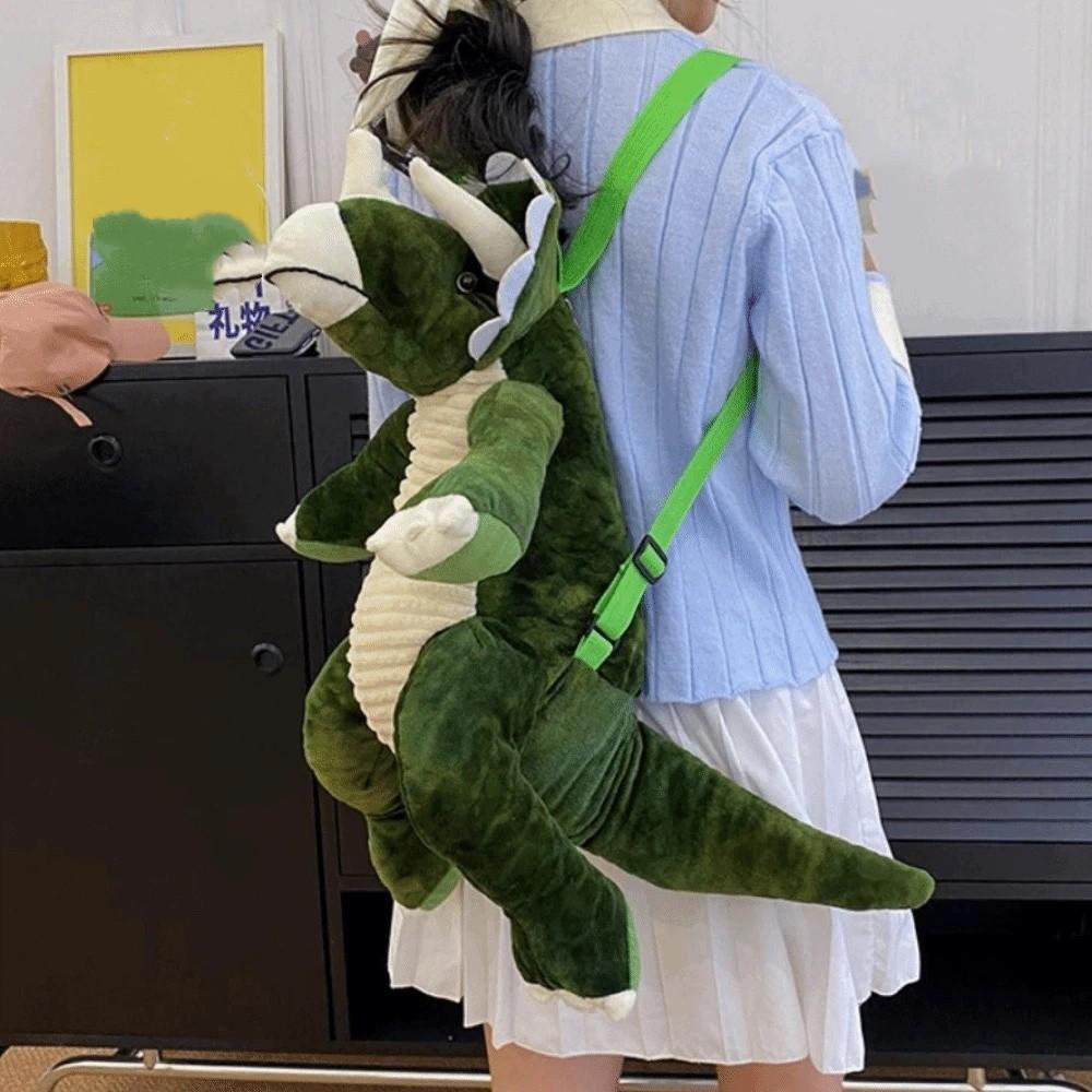 Creative Cartoon Dinosaur Backpack 3D Cute Dinosaur Backpack Animal Dinosaur Bag  Educational Toy
