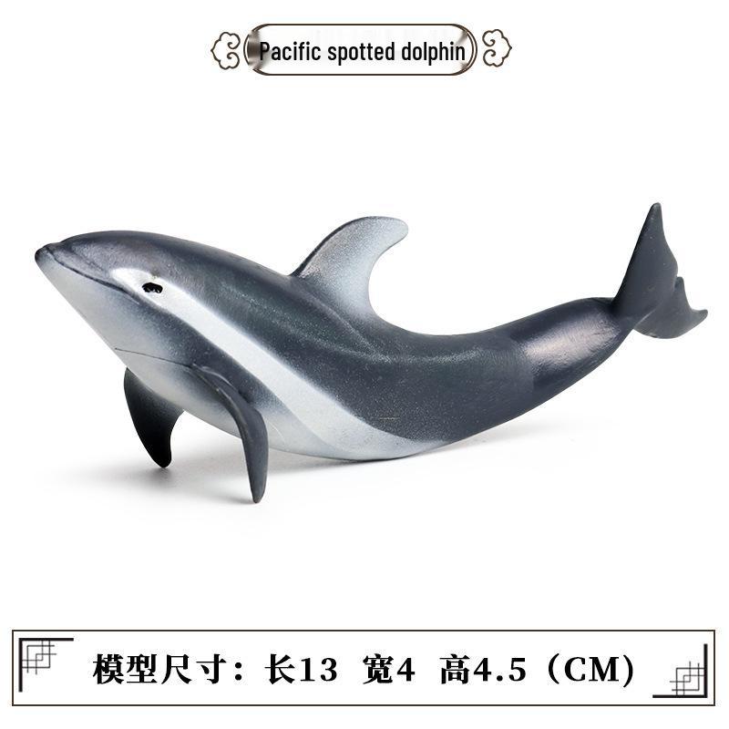 Marine Animal Simulation Model Figures: Shark, Dolphin, Hammerhead, Crab, Squid, Starfish for Kids' Education