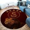 Galatasaray S Round Area Rug,Carpet Rug for Living Room Bedroom Sofa Playroom Decor,Non-slip Floor Mat