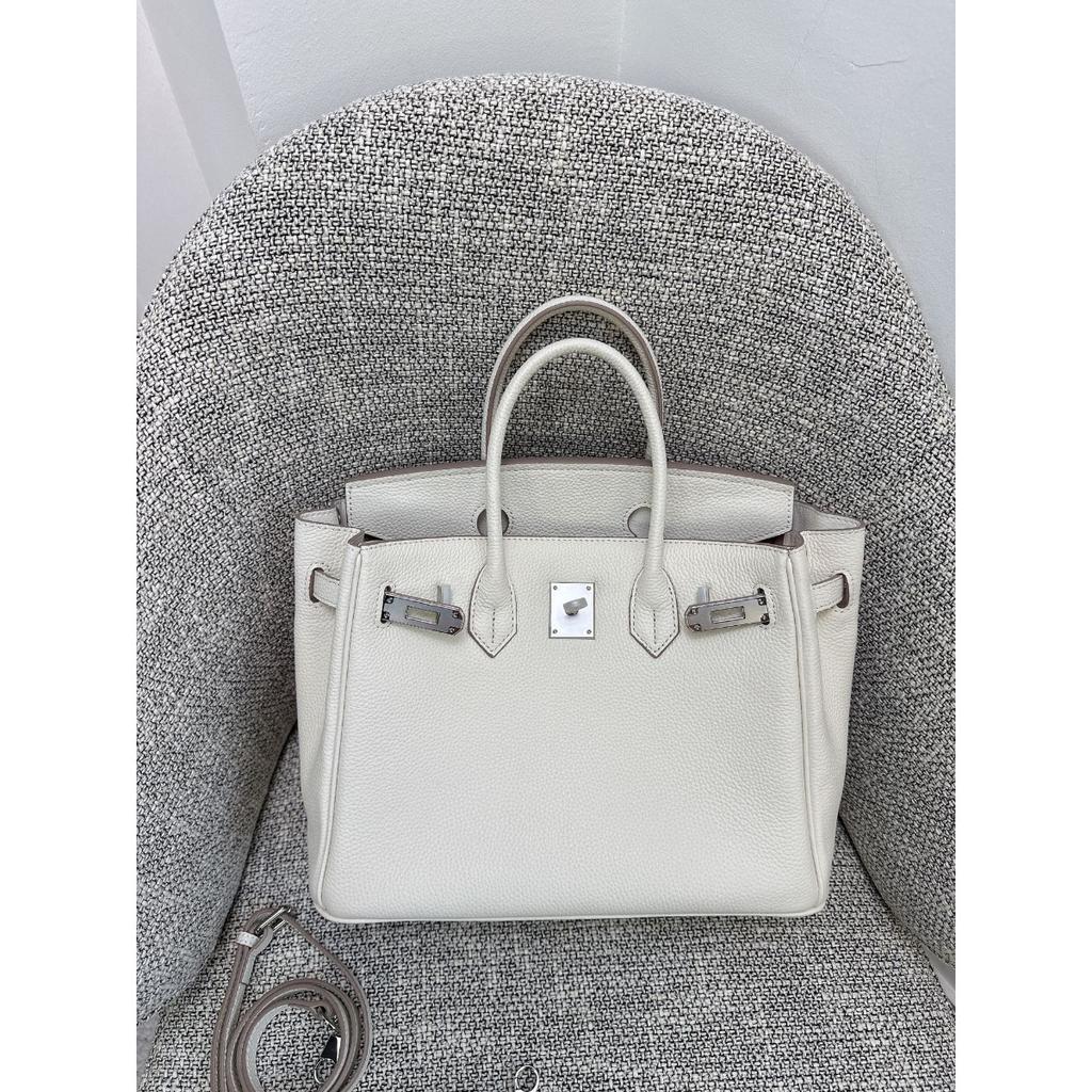 Togo primo strato pelle di mucca borsa platino motivo litchi fibbia argentata borsa a mano serratura di alta gamma borsa a tracolla messenger in pelle da donna