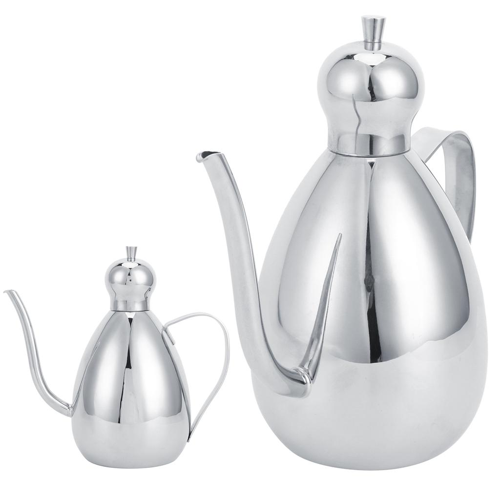 1L Oil Dispenser 304 Stainless Steel Oil Bottle Vinegar Pot Home Kitchen Storage Container