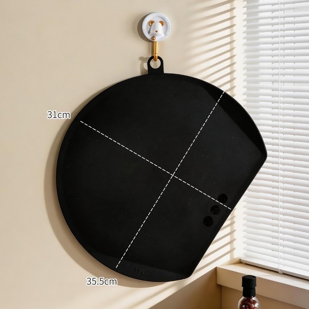 

TPU Cutting Boards Flexible Cutting Mat Solid Chopping Board for Vegetable Meat чёрный