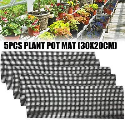 5 Pack 30 X 20 Cm Rigid Polyethylene Garden's Drainage Mesh Hole Screens