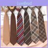 Japanese Striped Tie For Women And Men Polyester School Uniform Accessory