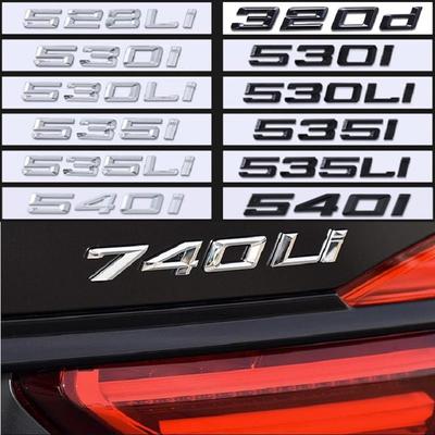 Automotive Letter Stickers Trunk Trims ABS 3D Chrome Decals Car Styling for 118i 125i 320i 330i 340i 520i 530i 540i 740li